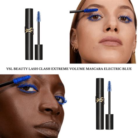 mascara ysl bleu electrique|YSL beauty lash clash color.